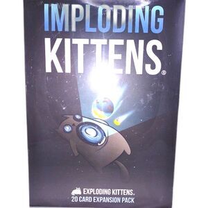 Imploding Kittens, 20 Card Exploding Kittens Expansion Pack, NWT, Plastic Sealed